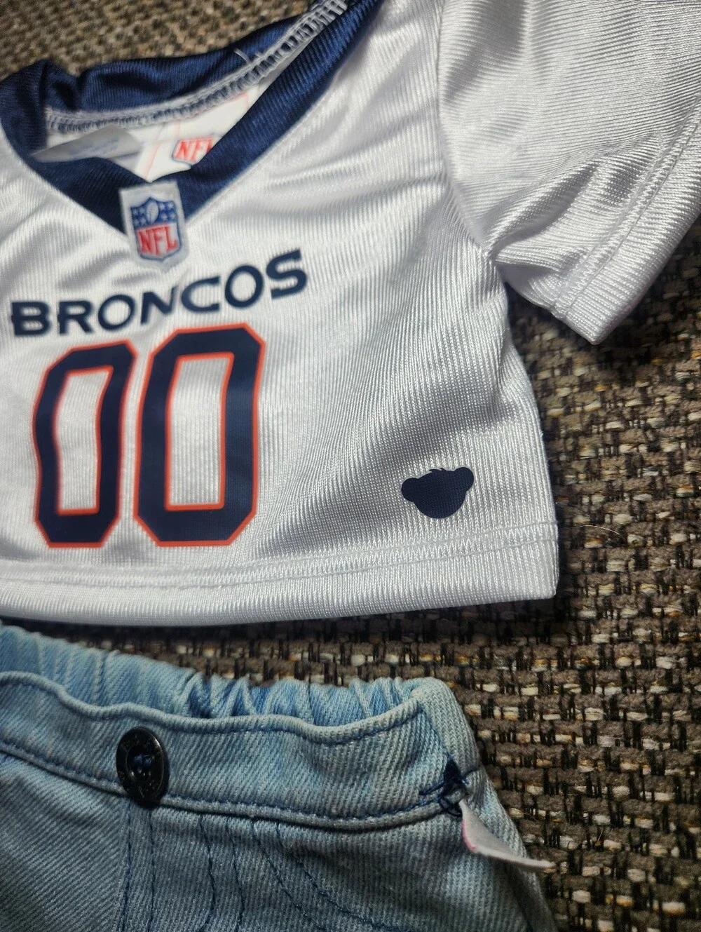 Build-A-Bear Workshop Denver Broncos jersey And Shorts